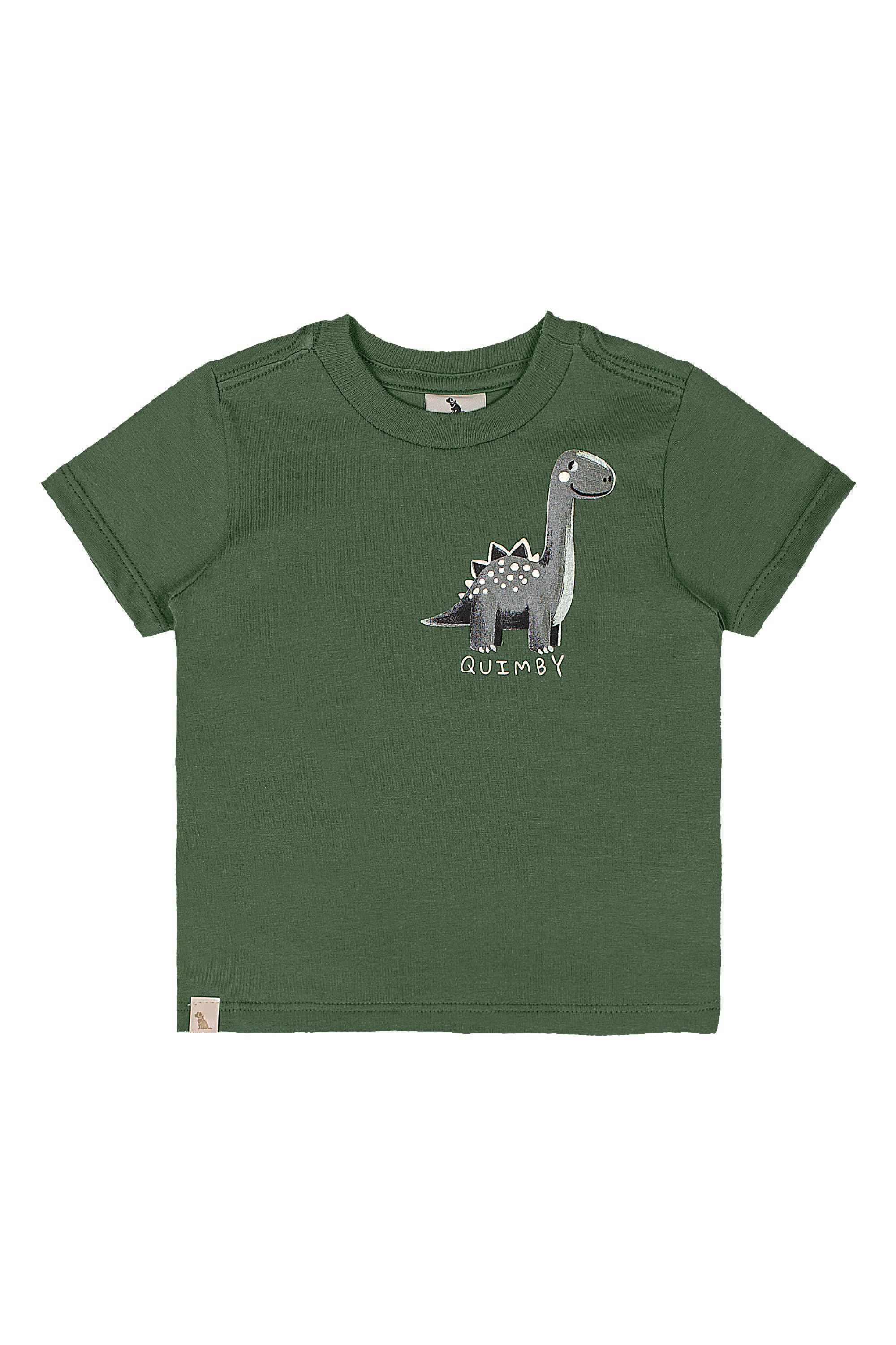 Conjunto para Bebê Menino Camisa Dino e Bermuda (Verde) Quimby - Imagem 7